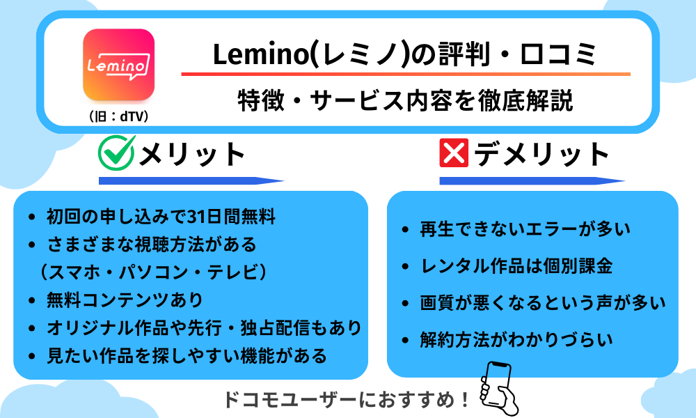 Lemino　評判
