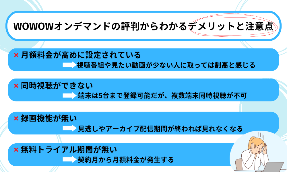 wowow オンデマンド評判