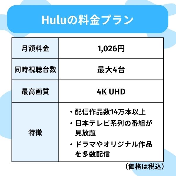 Hulu 料金