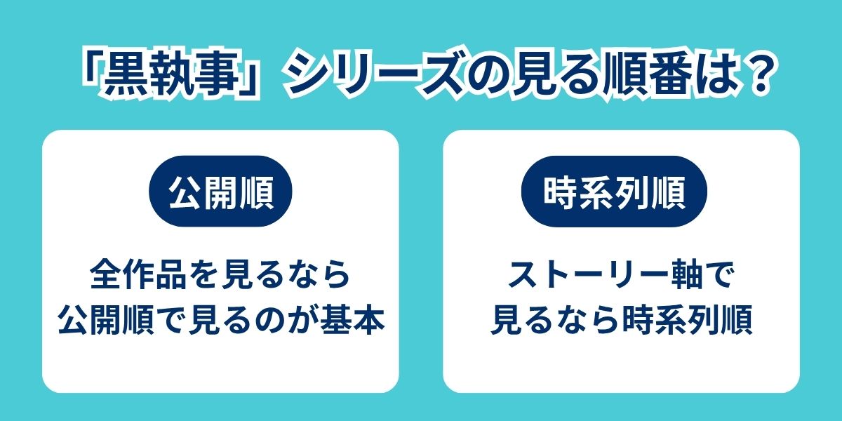 黒執事　見る順番