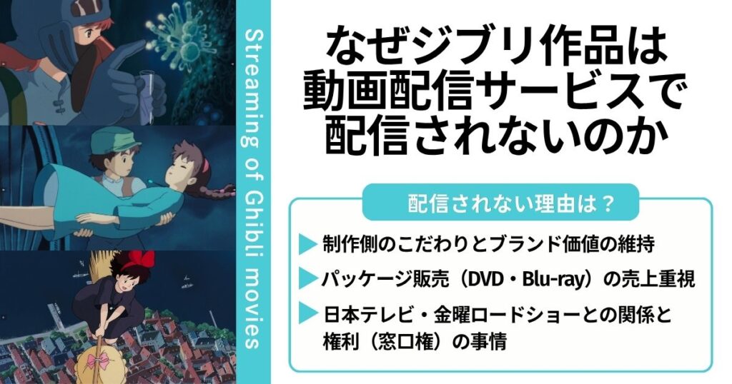 なぜジブリ作品はサブスクで配信されないのか