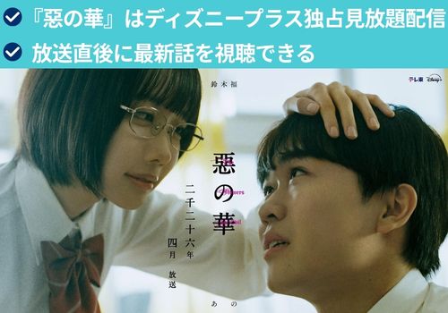 『惡の華』配信 ディズニープラスのみ