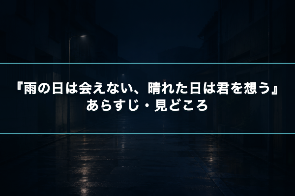 雨の日は会えない、晴れた日は君を想う あらすじ