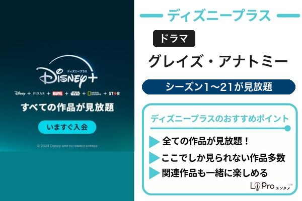 グレイズ・アナトミー ディズニープラス