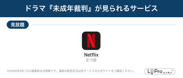 未成年裁判 配信状況
