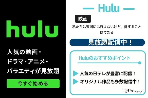 私たちは天国には行けないけど、愛することはできる Hulu