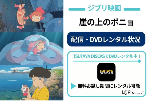 崖の上のポニョ 配信状況