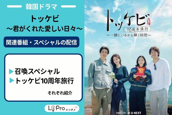 『トッケビ』の関連番組・スペシャルの配信