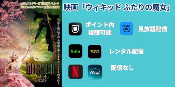 ウィキッド ふたりの魔女 配信